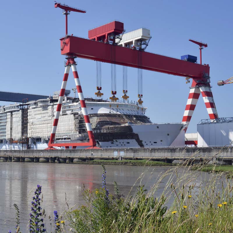 Pont transbordeur de Saint-Nazaire proche du camping et de la Baule